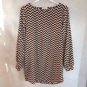Chevron tunic dress size small